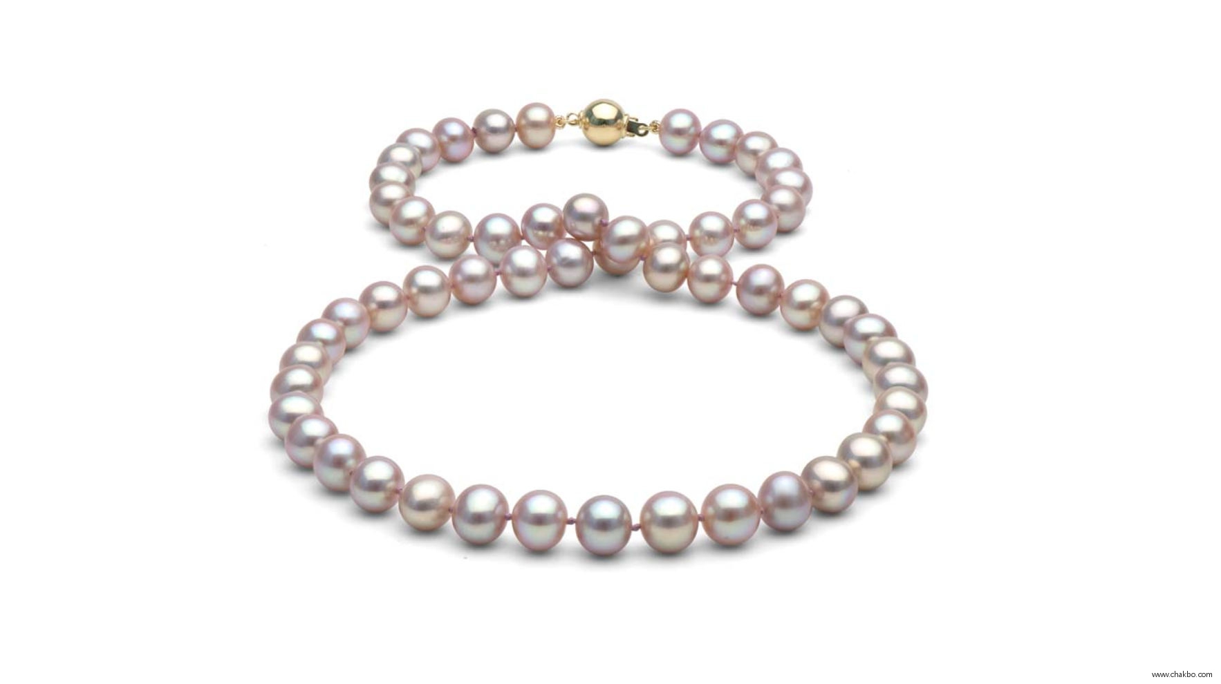 FR0809L-Lavender Freshwater Pearl Necklace: 8.0-9.0mm