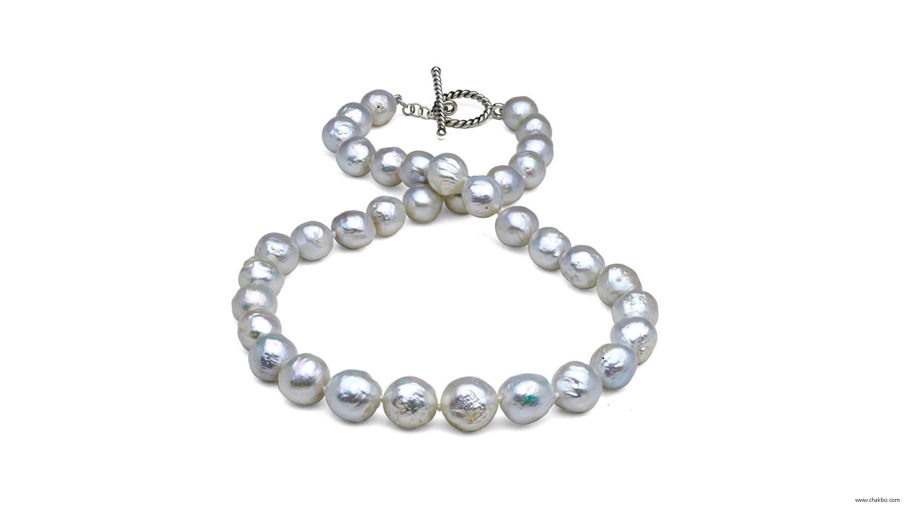 FR1011W-Freshwater Pearl Necklace: 10-11mm